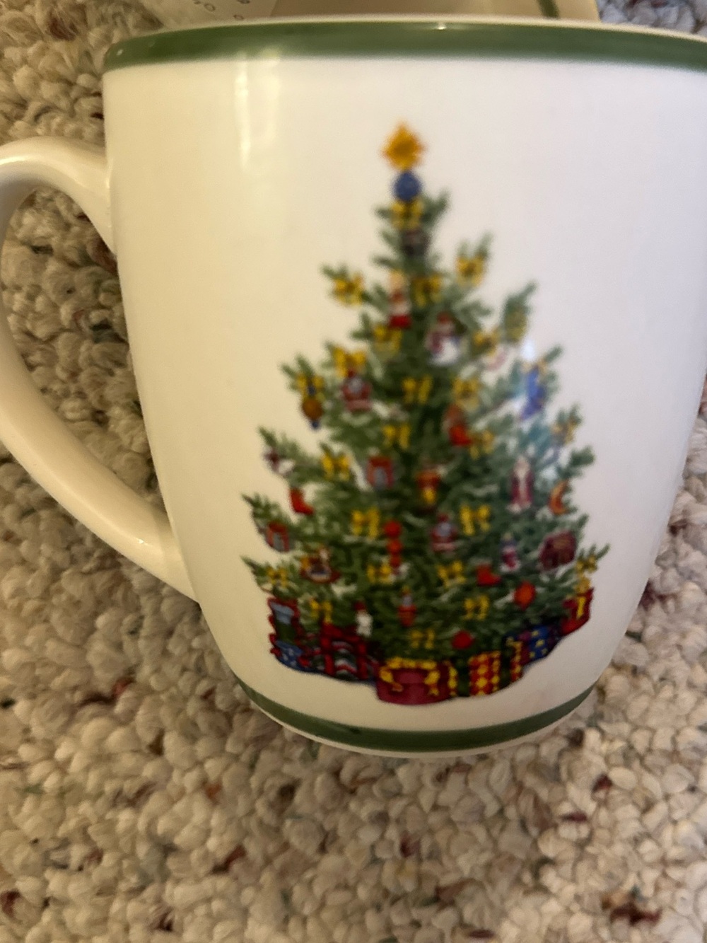 CHRISTOPHER RADKO HOLIDAY CELEBRATIONS Christmas Tree COFFEE MUGS Set of 5